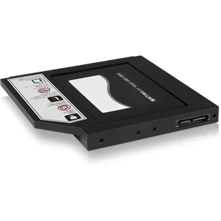 Raidsonic ICY BOX IB-AC640 5,25" slim ODD 9,5mm -> 1db 2,5" SATA beépítő keret fekete 9,5mm – 2. kép