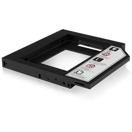 Raidsonic ICY BOX IB-AC640 5,25" slim ODD 9,5mm -> 1db 2,5" SATA beépítő keret fekete 9,5mm – 3. kép