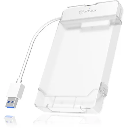 Raidsonic ICY BOX IB-AC703-U3 2.5" USB3.0 SATA külső ház átlátszó