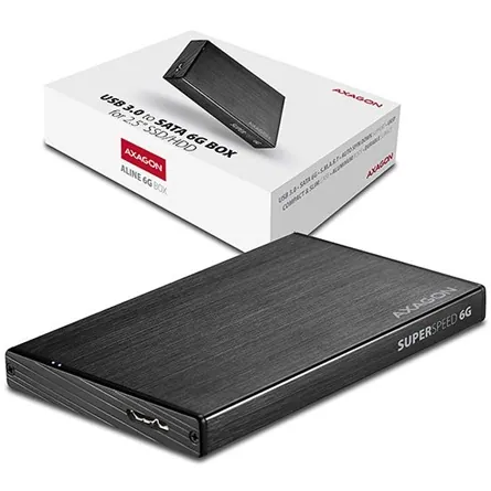 AXAGON EE25-XA6 2,5" USB3.0 HDD SATA Aline Box Black – 2. kép