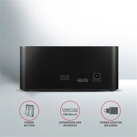 AXAGON ADSA-SN SuperSpeed USB Compact HDD Dock – 2. kép