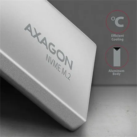 AXAGON EEM2-UG2 USB-C 3.2 Gen 2 NVMe M.2 box Grey – 5. kép