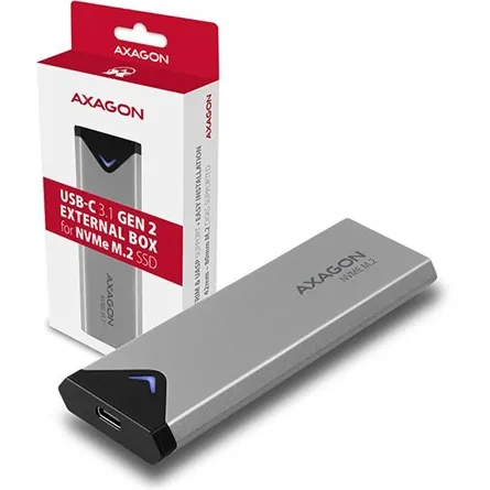 AXAGON EEM2-UG2 USB-C 3.2 Gen 2 NVMe M.2 box Grey – 8. kép