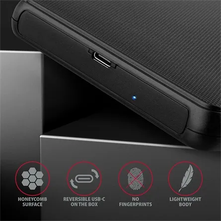 AXAGON EE25-SLC SuperSpeed USB-C SLIDE box Black – 5. kép