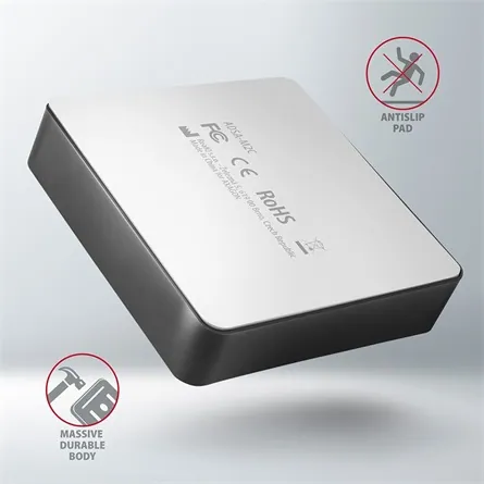 AXAGON ADSA-M2C SuperSpeed USB-C 10 Gbps Dual NVMe M.2 SSD Clone Master Dock – 8. kép