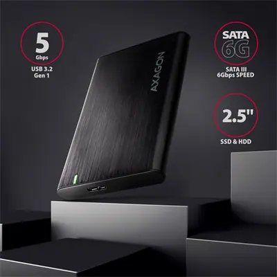 AXAGON EE25-A6M USB3.2 RAW Box Black – 2. kép