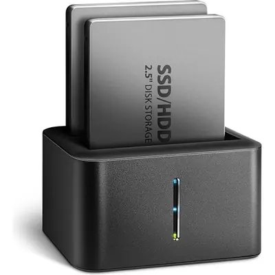 AXAGON ADSA-D25 SuperSpeed USB Dual 2,5" SSD/HDD Mini Dock Black