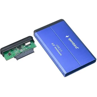 Gembird 2.5" SATA3 USB3.0 külső ház kék aluminium – 2. kép