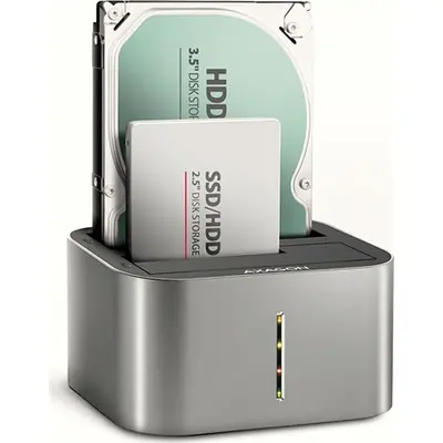 AXAGON ADSA-DC SuperSpeed USB DUAL2.5"/3.5" HDD/SSD DUAL dock