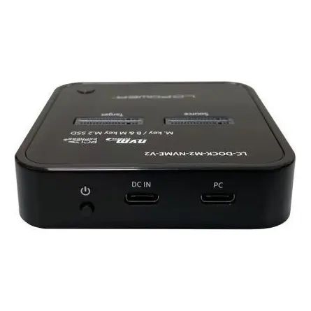 SSD dokkoló M.2/USB 3.2 LC Power LC-DOCK-M2-NVME-V2