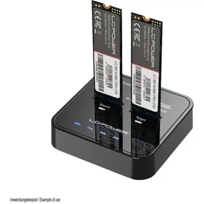 SSD dokkoló M.2/USB 3.2 LC Power LC-DOCK-M2-NVME-V2 – 2. kép