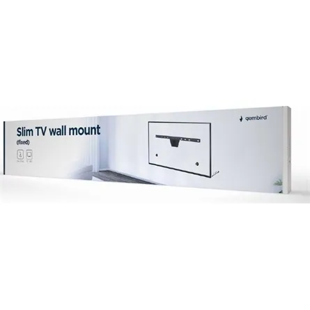 Gembird WM-S80F-01 Fixed Slim TV Wall Mount 37"-80" Black – 3. kép