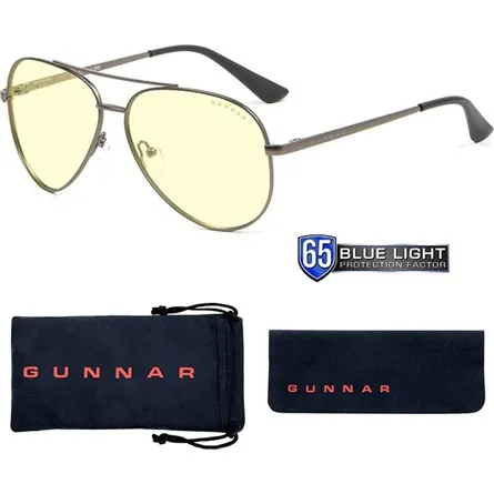 Gunnar Maverick számítógépes szemüveg gunmetal borostyán – 3. kép