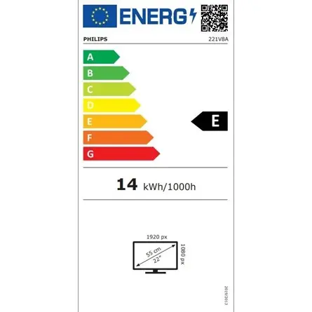Philips 21,5" 221V8A/00 LED monitor – 2. kép