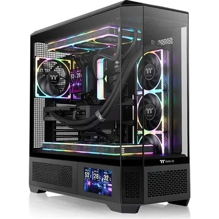 Thermaltake View 600 TG 6" LCD kijelző fekete – 6. kép