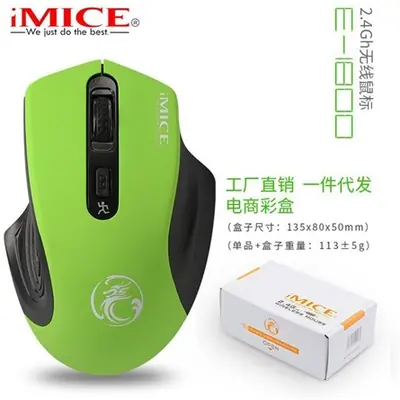 iMICE E/G-1800 optikai vezeték nélküli egér zöld