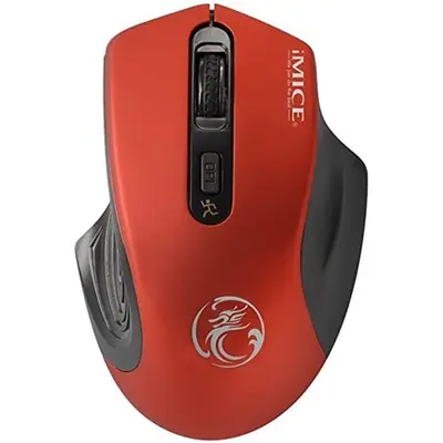 iMICE E/G-1800 optikai vezeték nélküli egér piros – 2. kép