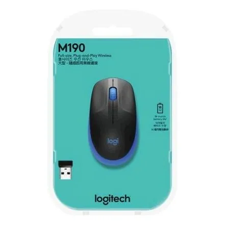 Logitech M190 Wireless mouse Blue – 5. kép
