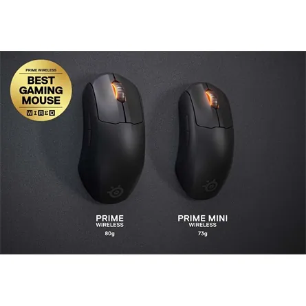 Steelseries Prime Mini TrueMove Air optikai vezeték nélküli gaming egér fekete – 3. kép