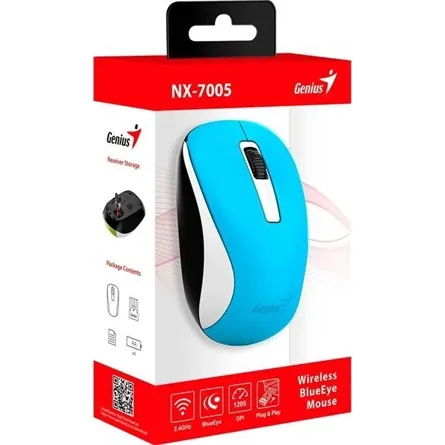 Genius NX-7005 optikai vezeték nélküli egér kék – 4. kép