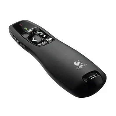 Logitech R400 Laser Presentation Remote Wireless Presenter Red Laser Black