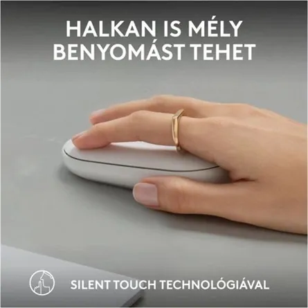 Logitech Pebble Mouse 2 M350S Tonal White – 5. kép