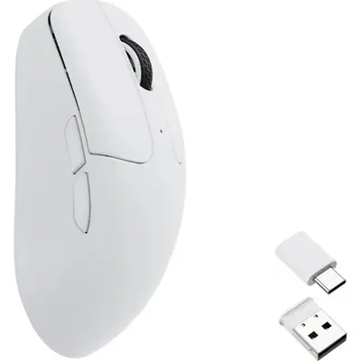 Keychron M2 optikai Bluetooth / vezeték nélküli egér fehér – 2. kép