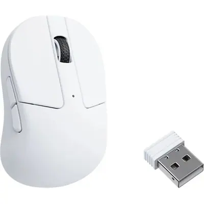 Keychron M4 optikai Bluetooth / vezeték nélküli egér fehér – 2. kép
