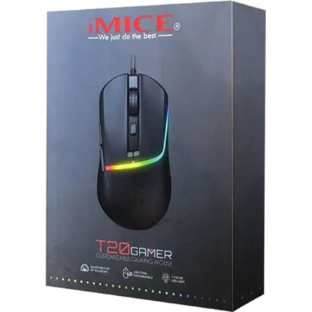 iMICE T20 optikai USB egér fekete – 3. kép