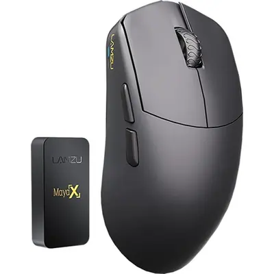 LAMZU MAYA X 8K optikai USB / vezeték nélküli gaming egér fekete