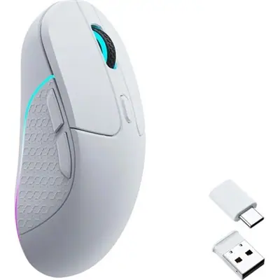 Keychron M3 optikai Bluetooth / vezeték nélküli gaming egér fehér – 2. kép