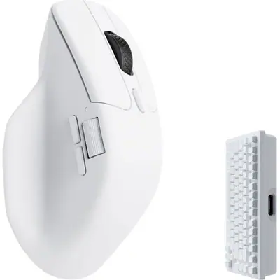 Keychron M6 4K optikai USB / Bluetooth / vezeték nélküli egér fehér – 2. kép