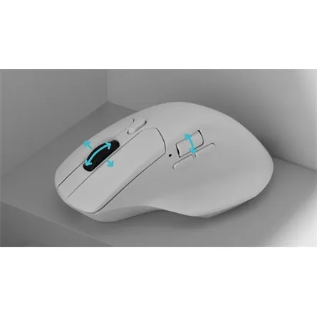 Keychron M6 4K optikai USB / Bluetooth / vezeték nélküli egér fehér – 4. kép