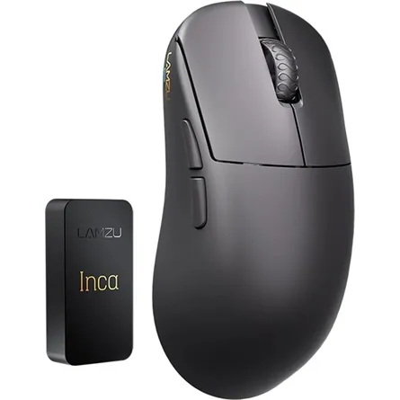 LAMZU INCA optikai vezeték nélküli gaming egér fekete – 2. kép