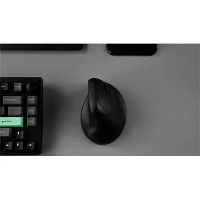 Keychron M5 Ergonomic optikai Bluetooth / vezeték nélküli egér fekete – 2. kép