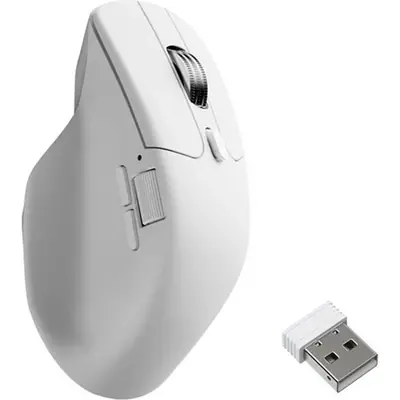 Keychron M6S 8K optikai Bluetooth / vezeték nélküli egér fehér – 2. kép