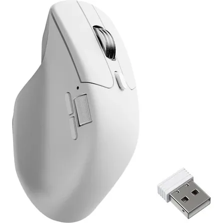 Keychron M6S 8K optikai Bluetooth / vezeték nélküli egér fehér – 2. kép