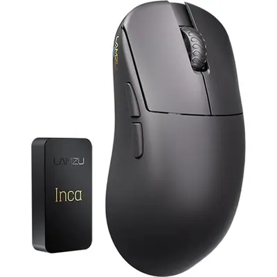LAMZU INCA optikai vezeték nélküli gaming egér fekete (Bontott!) – 2. kép