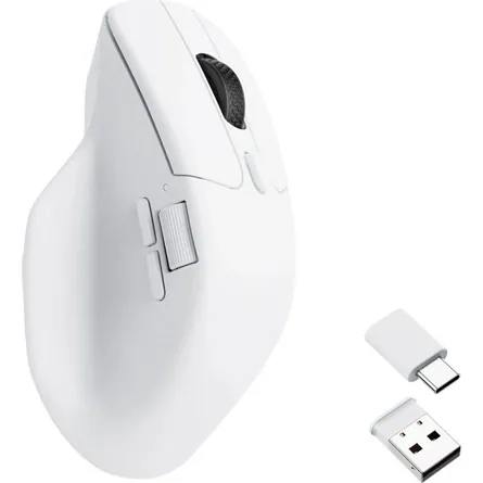 Keychron M6 optikai Bluetooth / vezeték nélküli egér fehér (Bontott!) – 6. kép