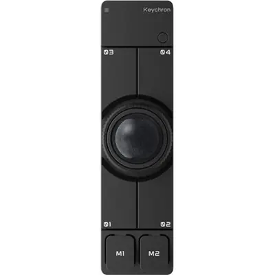 Keychron Nape Pro optikai Bluetooth / vezeték nélküli trackball fekete