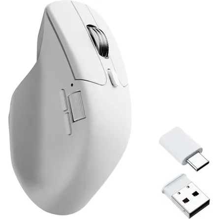 Keychron M6 optikai Bluetooth / vezeték nélküli egér fehér – 2. kép