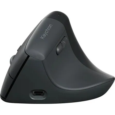 Keychron BM27 Ergonomic optikai Bluetooth / vezeték nélküli egér fekete-szürke – 3. kép