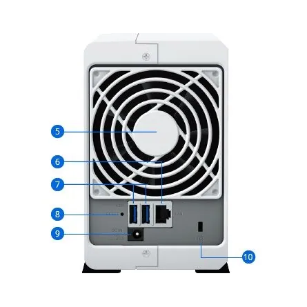 Synology NAS DS223j (1GB) (2xHDD) – 5. kép
