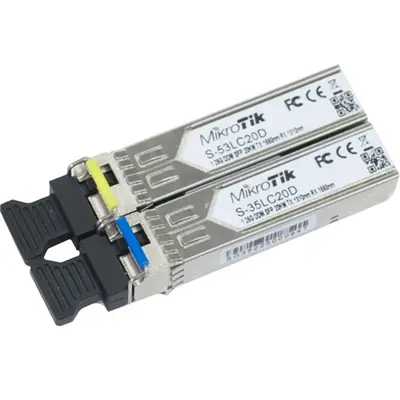 Mikrotik S-3553LC20D Two SFP (1.25G) module kit single mode