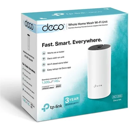TP-Link Deco E4 AC1200 Whole Home Mesh Wi-Fi System (1 Pack) – 3. kép