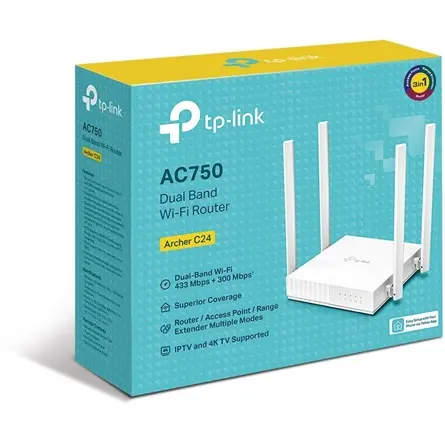 TP-LINK Archer C24 WiFi router AC750 – 4. kép