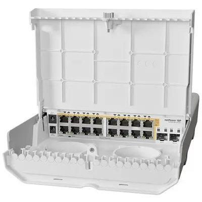 Mikrotik netPower 16P Outdoor 18 Port Switch White – 2. kép