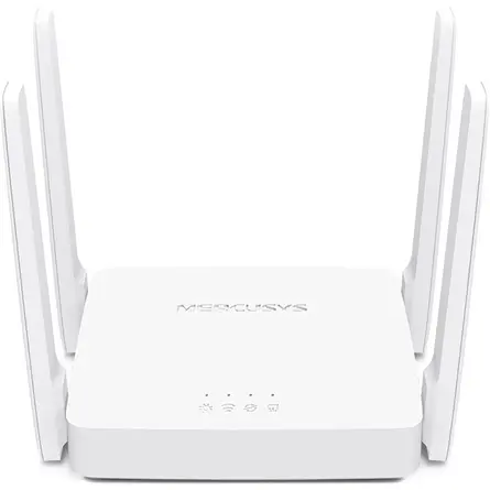 Mercusys Router WiFi AC1200 - AC10 (300Mbps 2,4GHz + 867Mbps 5GHz; 3port 100Mbps, WPA2)