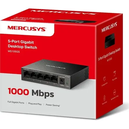 Mercusys MS105GS 5port gigabit switch – 6. kép