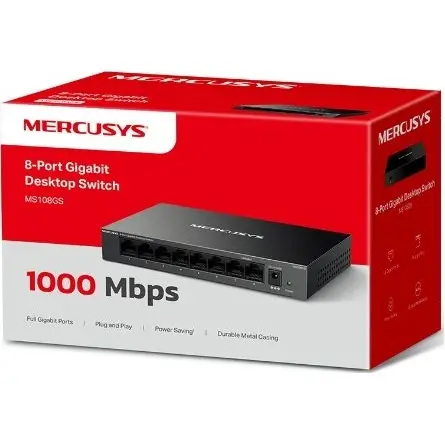 Mercusys MS108GS 8port gigabit switch – 6. kép